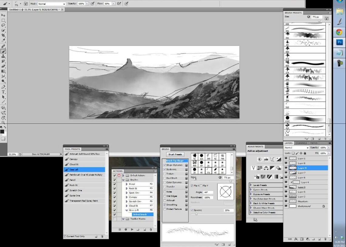 Photoshop with voice commands