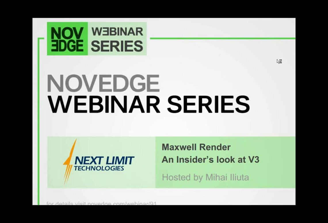 Maxwell Render 3 preview