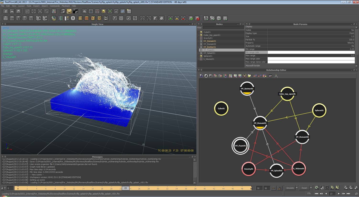 was hybrido solver used in realflow 5