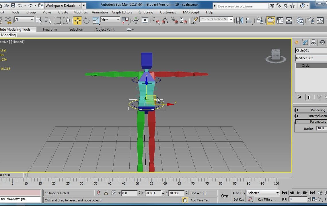 Custom spline IK solver video