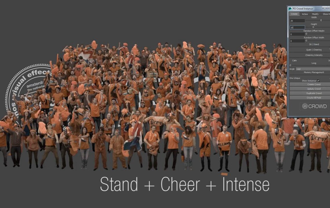 Postoffice's crowd simulation tools