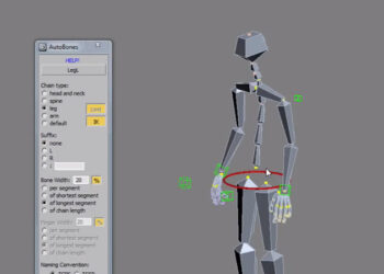 AutoBones auto-rigging tool