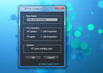 3D Pre-Compose script