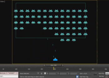 Recreating Space Invaders in 3DS Max