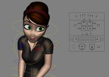 Mery Project – free rigged character for Maya