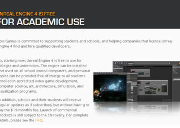 Unreal Engine 4 free for academic use