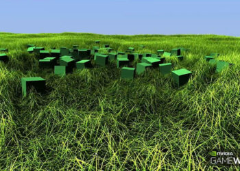 NVidia TurfEffects grass simulation video