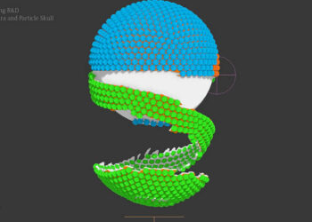 Particle Skull shares Particle Flow R&D scenes