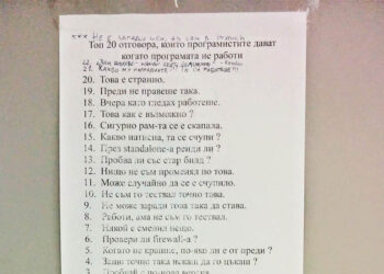 Top 20 answers our programmers give when the software doesn’t work