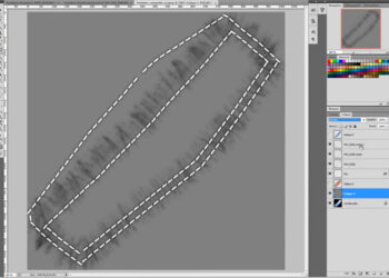 Painting displacement folds for cloth