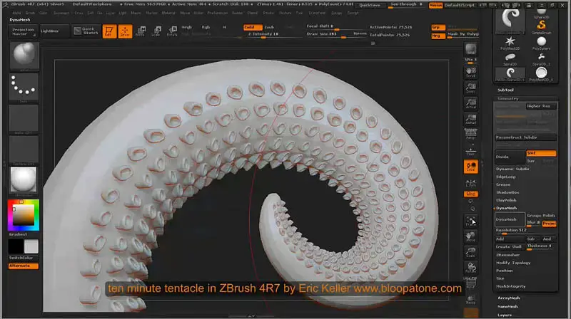 best way to make tenticles in zbrush
