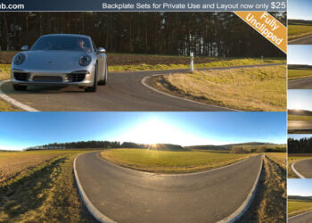 HDRI Hub offers low cost backplate sets for private use