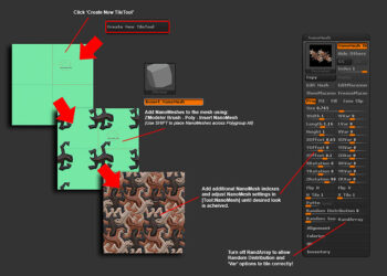 NanoTile Textures for ZBrush