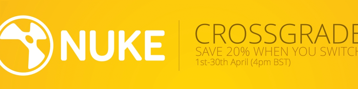 The Foundry offers 20% off crossgrades to the NUKE line of products