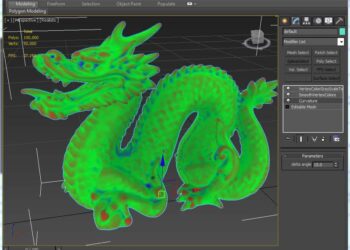 Curvature to Vertex Color modifier