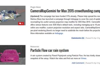 3DS Max news channel