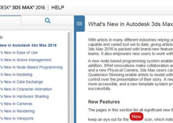 3DS Max 2016 help file local install version available