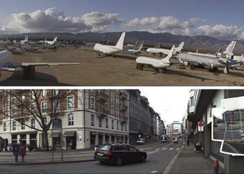 Panoramic video from unstructured camera arrays