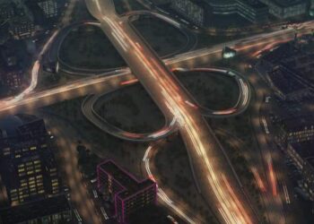 City timelapse with breakdown