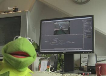 “It’s not easy keying green” by Kermit the Frog