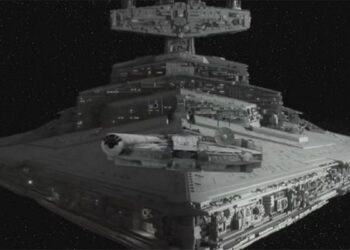 The Empire Strikes Back asteroid sequence in real-time CG