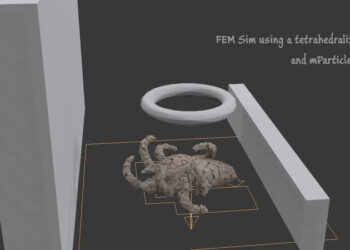 FEM simulation with Particle Flow