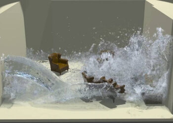 Phoenix FD fluid and rigid body dynamics test
