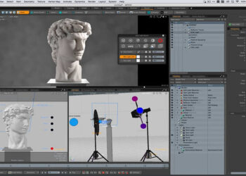 SLIK 2 studio lighting kit for Modo preview