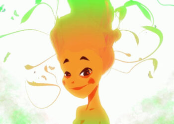 Little Fire Lady animation created with Blender