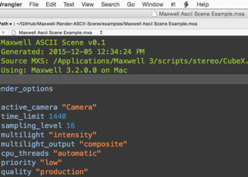 Maxwell Render ASCII scene format