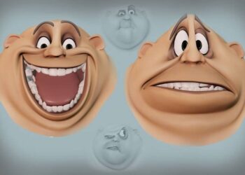 2D style facial rigging
