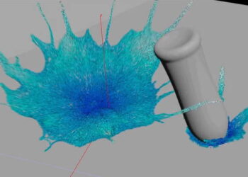 Houdini Splash Tool early tests