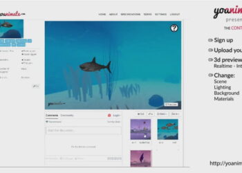 Yoanimate offers online animated models publishing and sharing