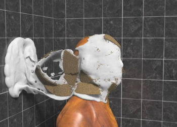 A Material Point Method for viscoelastic fluids, foams and sponges