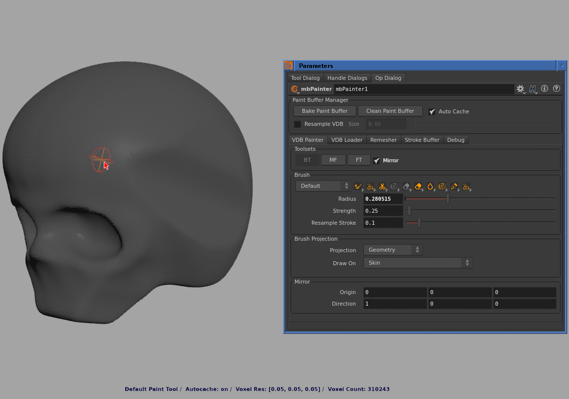 Houdini VDB Painter Demo
