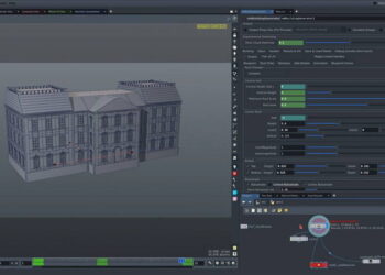 Houdini procedural building generator