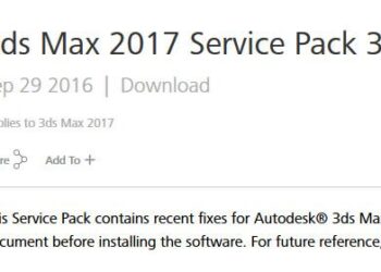 3DS Max 2017 Service Pack 3