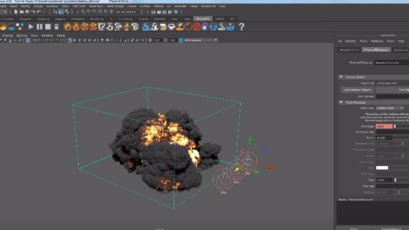 Phoenix FD for Maya : Gasoline Explosion – CGPress