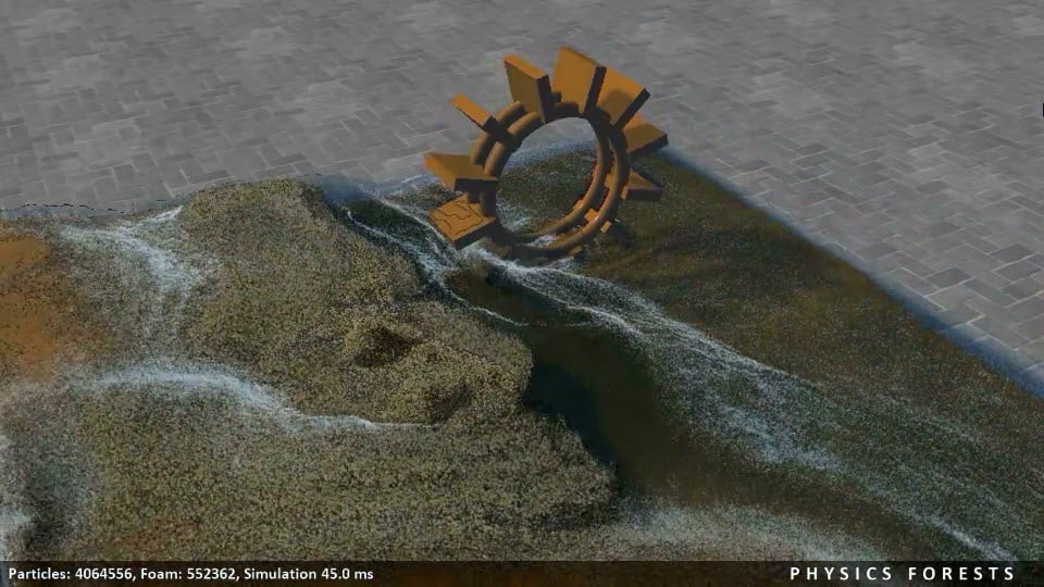 PhysicsForest is a new real-time fluid simulation software in development