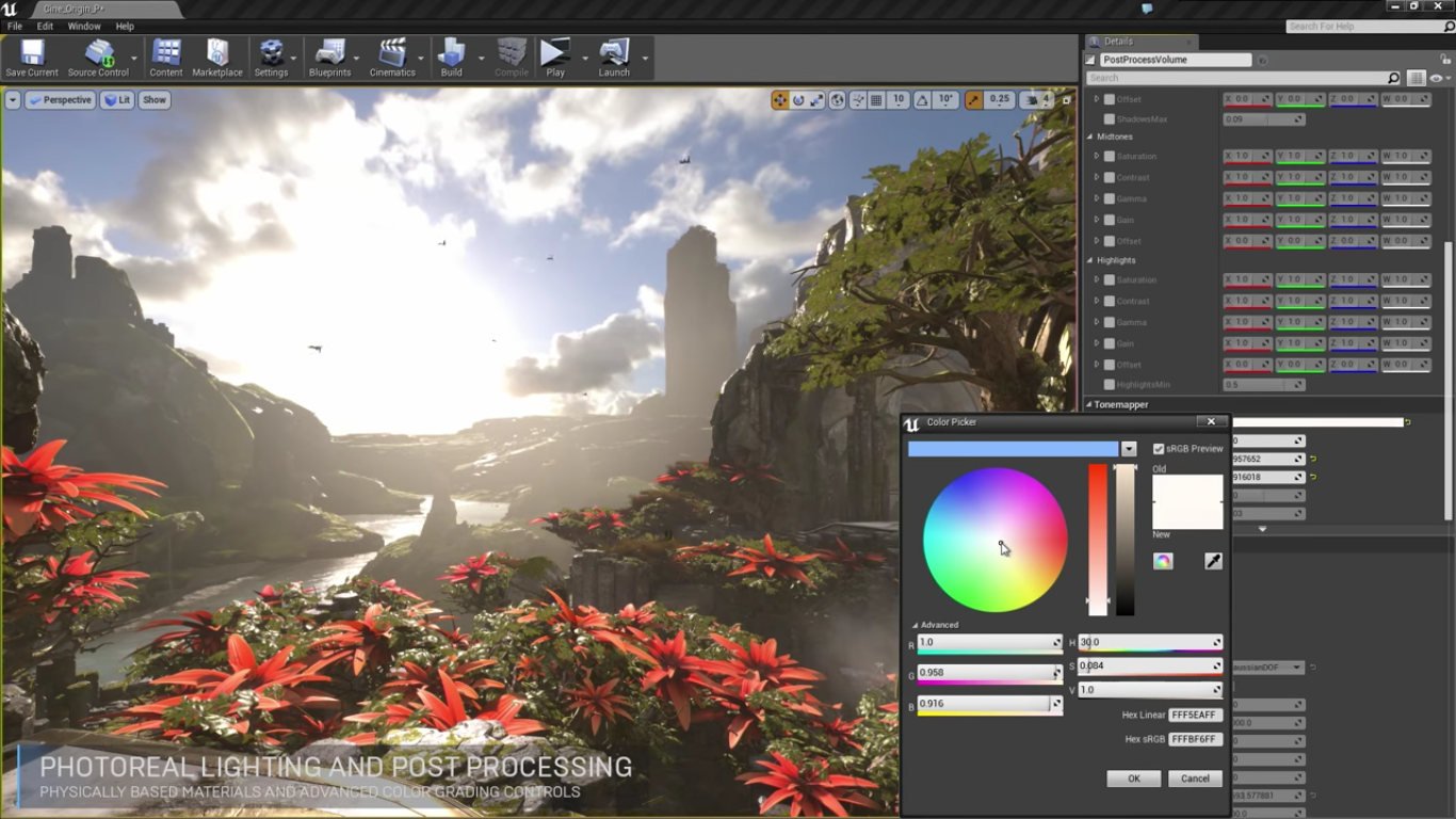 presentation in unreal engine