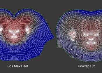 Unwrap Pro offers low distortion, overlap free UVs