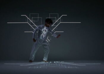 Exisdance – real-time tracking & projection mapping
