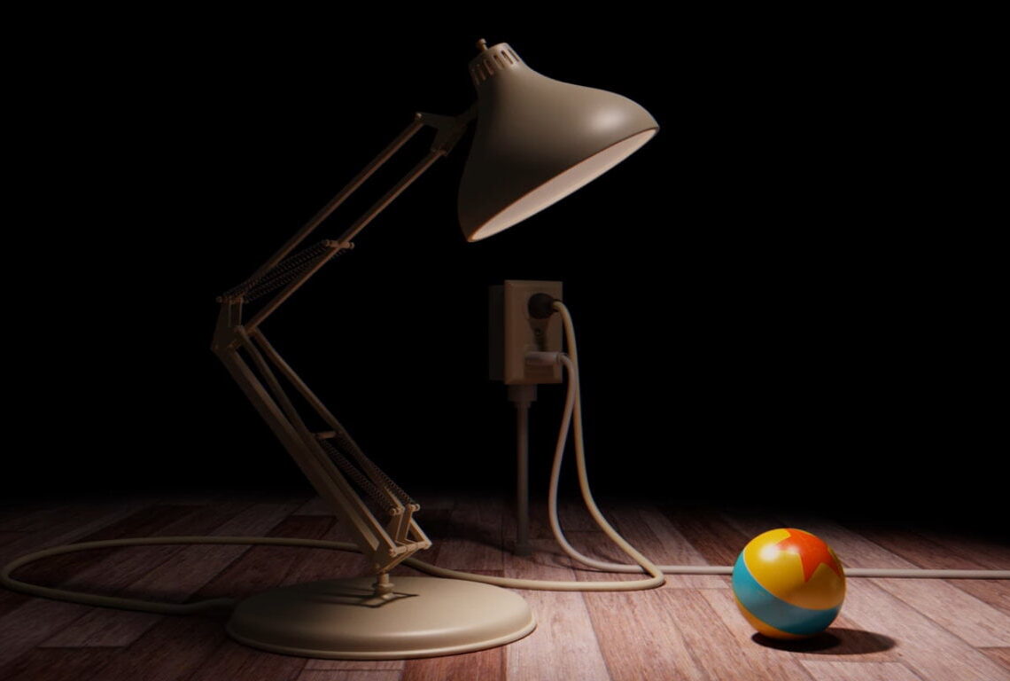 Luxo Jr. recreated with Blender