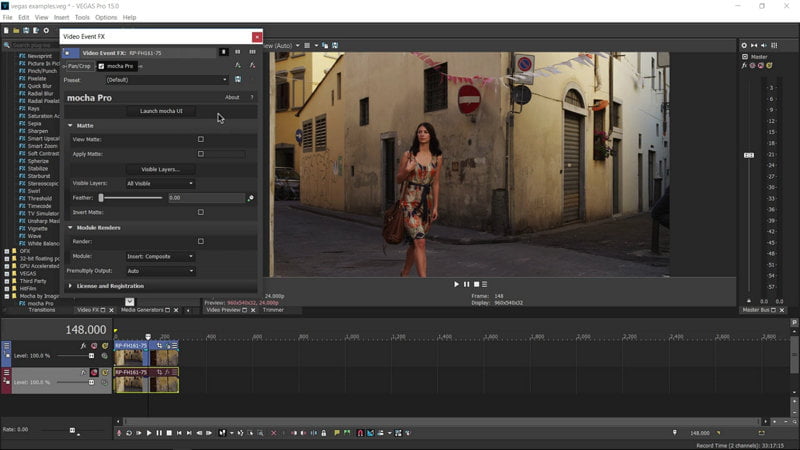 Mocha Pro 5.5.2 adds Vegas Pro support, speed optimizations