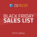 Black Friday / Cyber Monday 2017 CG sales