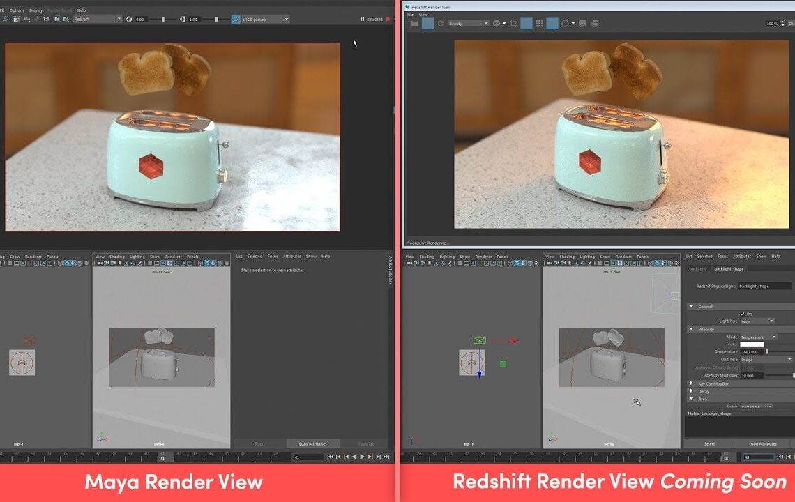 Redshift 2.5 preview – faster Maya IPR