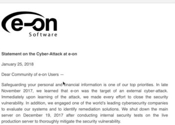 E-on Software’s website victim of an external cyber-attack