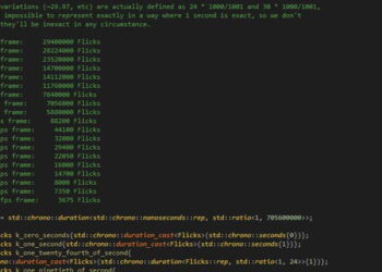 Introducing the Flick, a new unit for measuring time