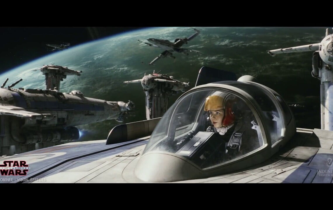 Behind the scenes of ILM’s Star Wars: The Last Jedi Bombing Run scene
