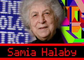 Samia Halaby’s Amiga powered Kinetic Paintings